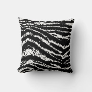 Handtekening Abstract twee kleuren Zebra Stripes R Kussen
