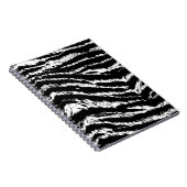 Handtekening Abstract twee kleuren Zebra Stripes R Notitieboek (Rechterzijde)
