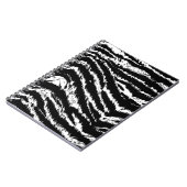 Handtekening Abstract twee kleuren Zebra Stripes R Notitieboek (Linkerzijde)