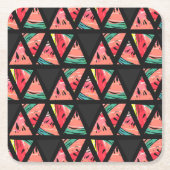 Handtekening Abstract watermeloenpatroon Kartonnen Onderzetters (Voorkant)