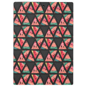 Handtekening Abstract watermeloenpatroon Klembord (Achterkant)