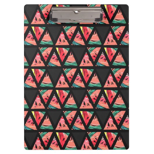 Handtekening Abstract watermeloenpatroon Klembord (Voorkant)