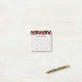 Handtekening Abstract watermeloenpatroon Post-it® Notes (Op bureau)