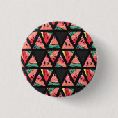 Handtekening Abstract watermeloenpatroon Ronde Button 3,2 Cm (Voorkant)