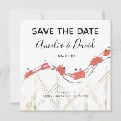 Handtekening Abstracte achtbaan sparen Datum (Voorkant)