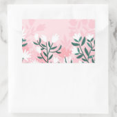 Handtekening Abstracte bloemen Rechthoekige Sticker (Tas)