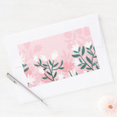 Handtekening Abstracte bloemen Rechthoekige Sticker (Envelop)