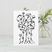 Handtekening - Abstracte structuurgroep 1 Kaart (Staand voorkant)