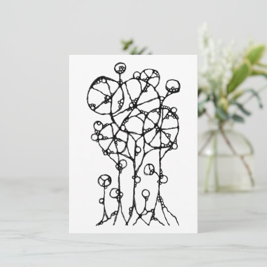 Handtekening - Abstracte structuurgroep 1 Kaart (Staand voorkant)