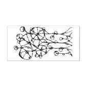 Handtekening - Abstracte structuurgroep 1 Rubberstempel (Afrduk)