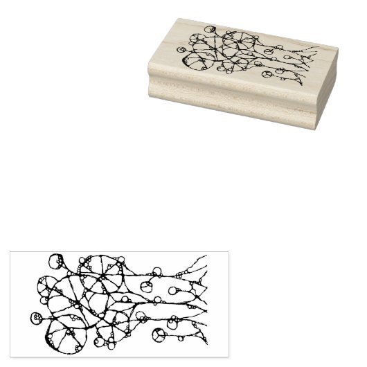 Handtekening - Abstracte structuurgroep 1 Rubberstempel (Gestempeld)