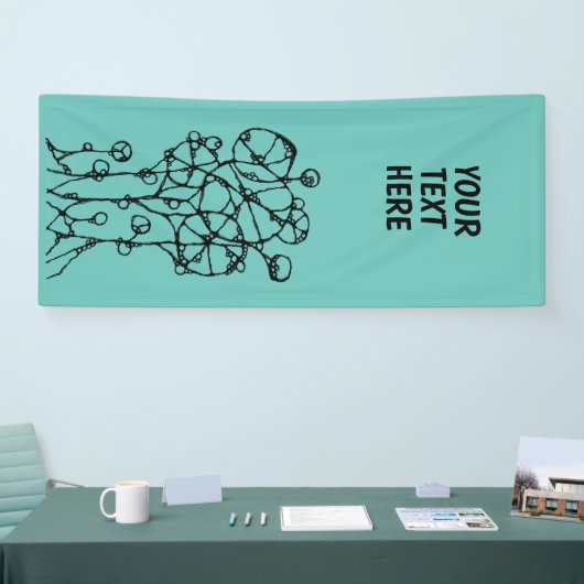 Handtekening - Abstracte structuurgroep 1 Spandoek (Beurs)