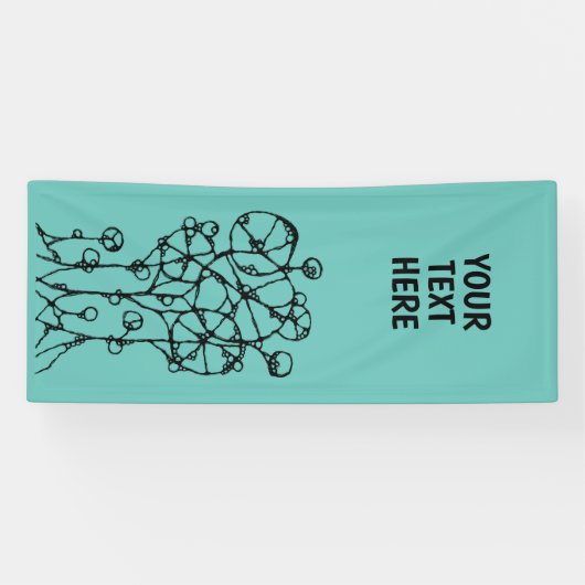 Handtekening - Abstracte structuurgroep 1 Spandoek (Horizontaal)