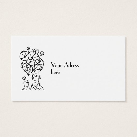 Handtekening - Abstracte structuurgroep 1 Visitekaartje (Achterkant)