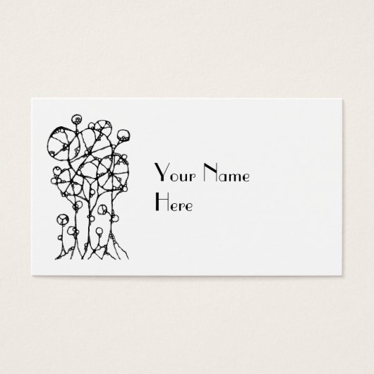 Handtekening - Abstracte structuurgroep 1 Visitekaartje (Voorkant)