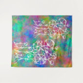 Handtekening - Abstracte structuurgroep 2 Wandkleed (Voorkant (horizontaal))