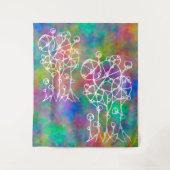Handtekening - Abstracte structuurgroep 2 Wandkleed (Voorkant)
