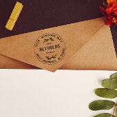 Handtekening adres tweegigs rubberstempel