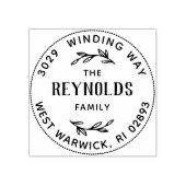 Handtekening adres tweegigs rubberstempel (Afrduk)