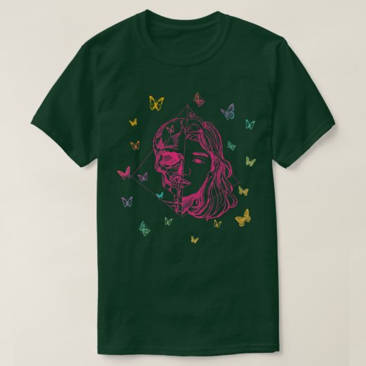 Handtekening Anime Skelita met Butterflies (2) T-shirt (Design voorkant)