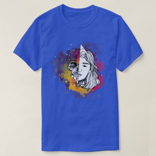 Handtekening Anime Skelita met kleurenplasma T-shirt (Design voorkant)