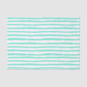 Handtekening Aqua Stripes Tissuepapier