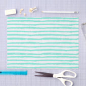 Handtekening Aqua Stripes Tissuepapier (Craft)