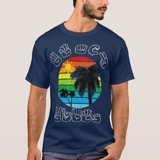 Handtekening ASL Sign Language Clothes Beach Deaf  T-shirt (Voorkant)