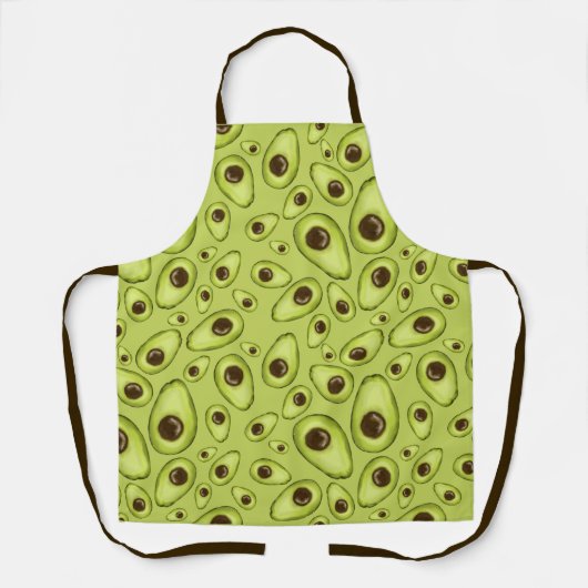 Handtekening Avocado Pattern ID376 Schort (Voorkant)