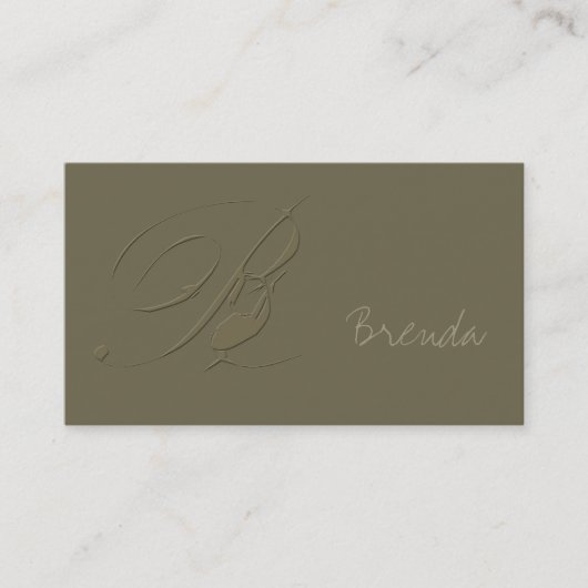 Handtekening B Visitekaartje (Voorkant)