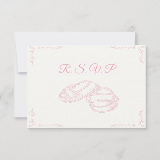 Handtekening Baby Girl RSVP-kaart RSVP Kaartje (Voorkant)