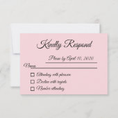 Handtekening Baby Girl RSVP-kaart RSVP Kaartje (Achterkant)