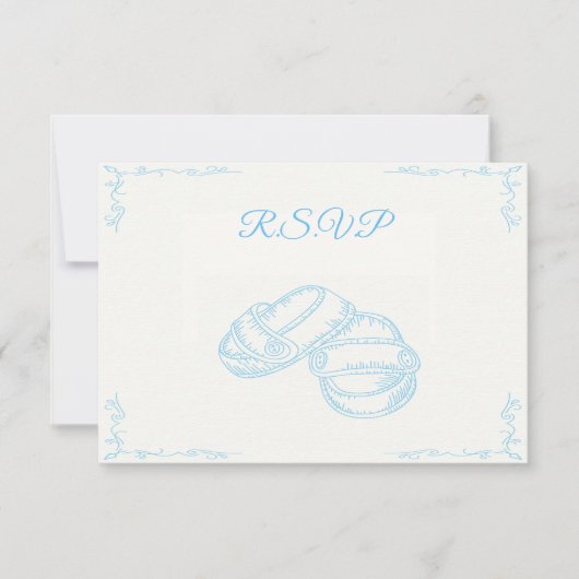 Handtekening Baby RSVP-kaart RSVP Kaartje (Voorkant)