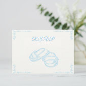 Handtekening Baby RSVP-kaart RSVP Kaartje (Staand voorkant)