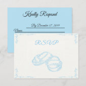 Handtekening Baby RSVP-kaart RSVP Kaartje (Voorkant / Achterkant)