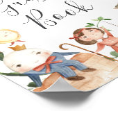 Handtekening Baby shower handboek ursery Rhymes Poster (Hoek)