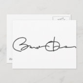 Handtekening Barack Obama Briefkaart (Voorkant / Achterkant)