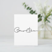 Handtekening Barack Obama Briefkaart (Staand voorkant)