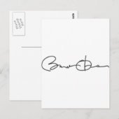 Handtekening Barack Obama Briefkaart (Voorkant / Achterkant)