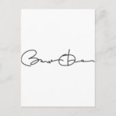 Handtekening Barack Obama Briefkaart (Voorkant)