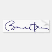 Handtekening Barack Obama Bumpersticker (Voorkant)