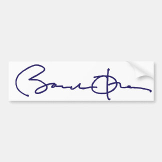 Handtekening Barack Obama Bumpersticker