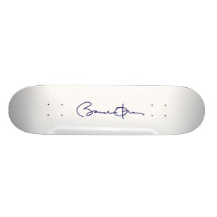 Handtekening Barack Obama Persoonlijk Skateboard