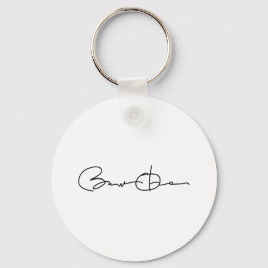 Handtekening Barack Obama Sleutelhanger (Voorkant)
