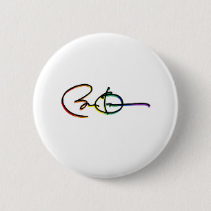 Handtekening Barack Obama Trots Regenboog - LGBT P Ronde Button 5,7 Cm