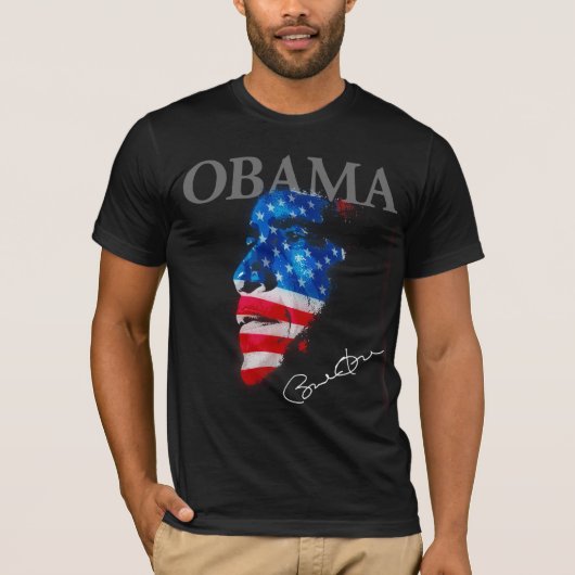 Handtekening Barack USA T-shirt (Voorkant)