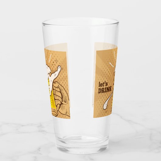 Handtekening Beer Glas (Links)