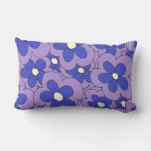 Handtekening blauw en Paars ventilatorontwerp Kussen (Achterkant)