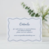 Handtekening  blauw Handschrift Details Informatiekaartje (Staand voorkant)