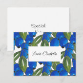 Handtekening Blauwbes (Voorkant / Achterkant)